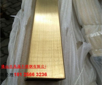 拉丝香槟金彩色方管35*35 金属建筑装饰的精致之选